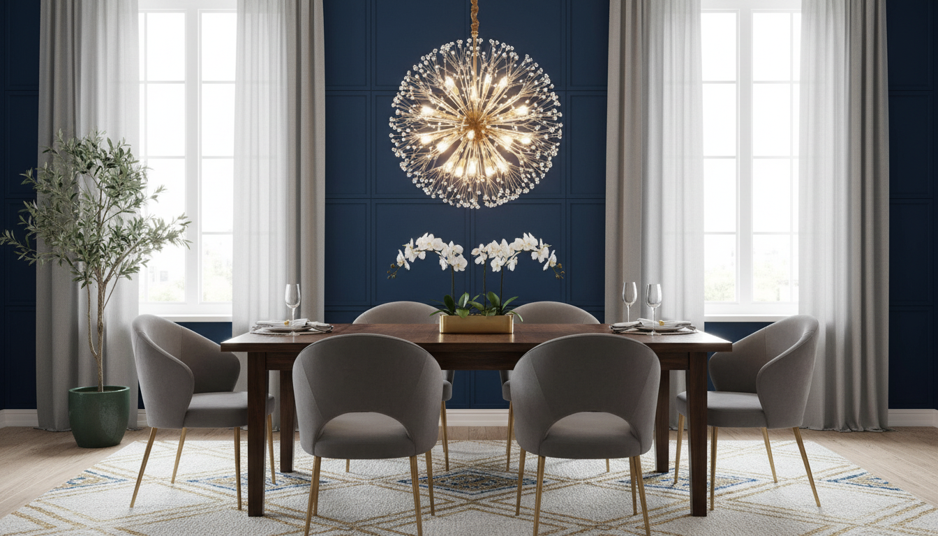 Art Deco Crystal Branch Chandelier: Dining Room Guide